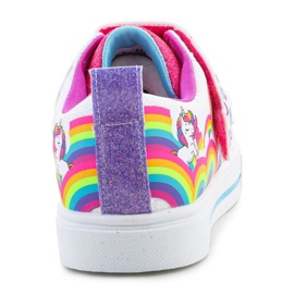 Sapatos Skechers Twinkle Toes S Lights Twinkle Sparks Jumpin Clouds 314809L-WMLT branco 3