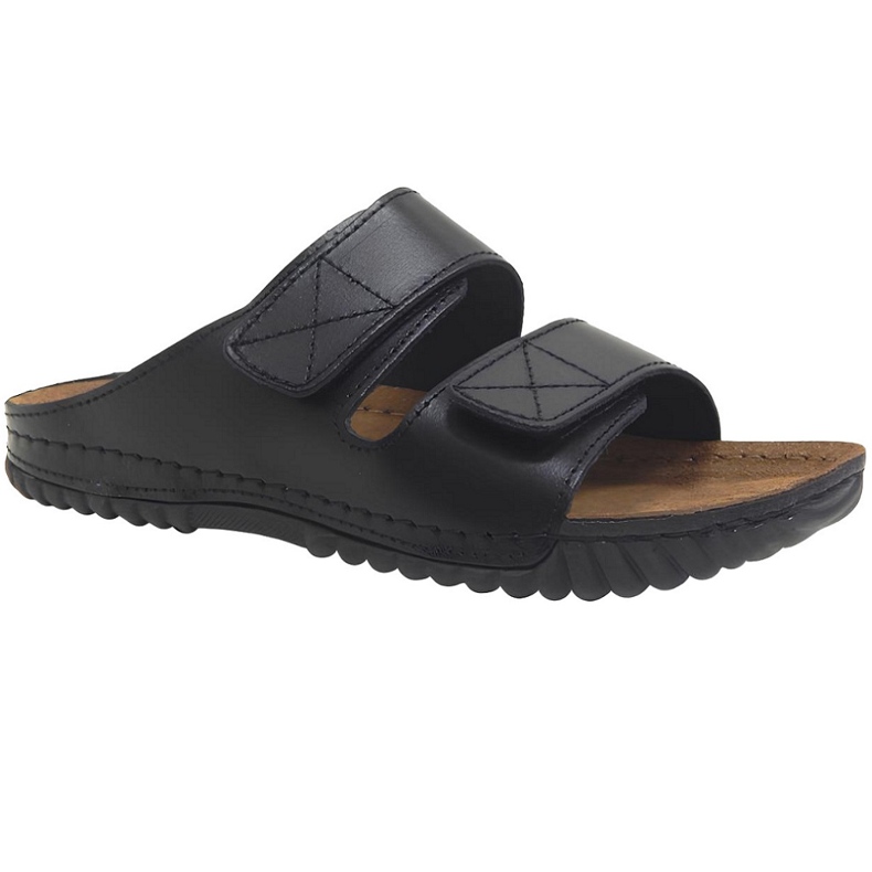 Flip -flops masculinos de Befado 158M028 Black preto 1