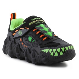 Skechers skech-a-saurus-dino 400112l-bklm shine sapatos preto 1