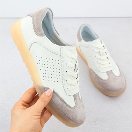 Filippo 6745 sapatos de couro bege 1