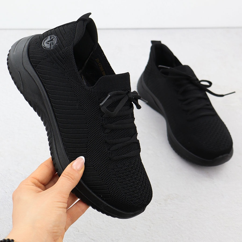 Cinza Feminino Vinceza 17366 Sapatos esportivos femininos preto 1