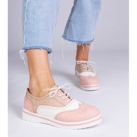 Sapatos Oxford clássicos rosa 1