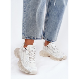 Tênis de couro feminino Goe rr2n4083 bege 2