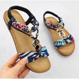 Sandálias confortáveis ​​femininas eu deslizo -Up Navy Blue Artiker 56C1276 azul 1