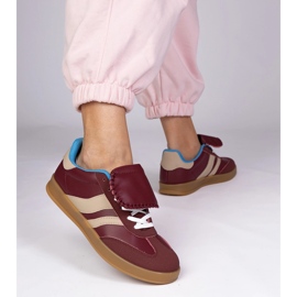 Tênis de tênis da Borgonha vermelho 1