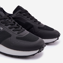 Big Star Tênis masculinos na grande estrela RR174361 Hi-Polish Platform Black System preto 2