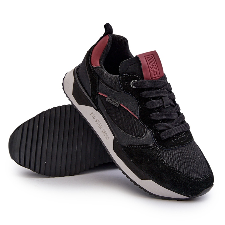 Tênis masculino Memory Foam System Big Star NN174350 preto 4