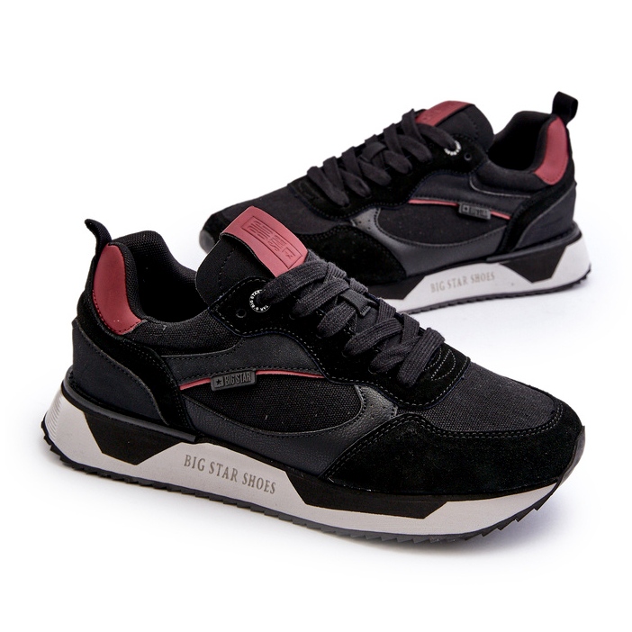 Tênis masculino Memory Foam System Big Star NN174350 preto 1