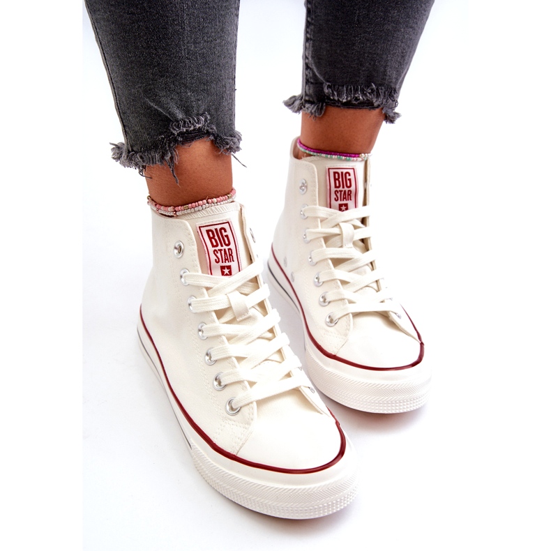 High Big Star feminino NN274276 tênis femininos branco 5