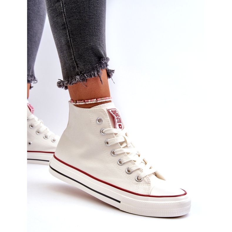 High Big Star feminino NN274276 tênis femininos branco 4