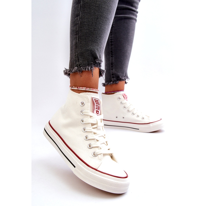 High Big Star feminino NN274276 tênis femininos branco 3