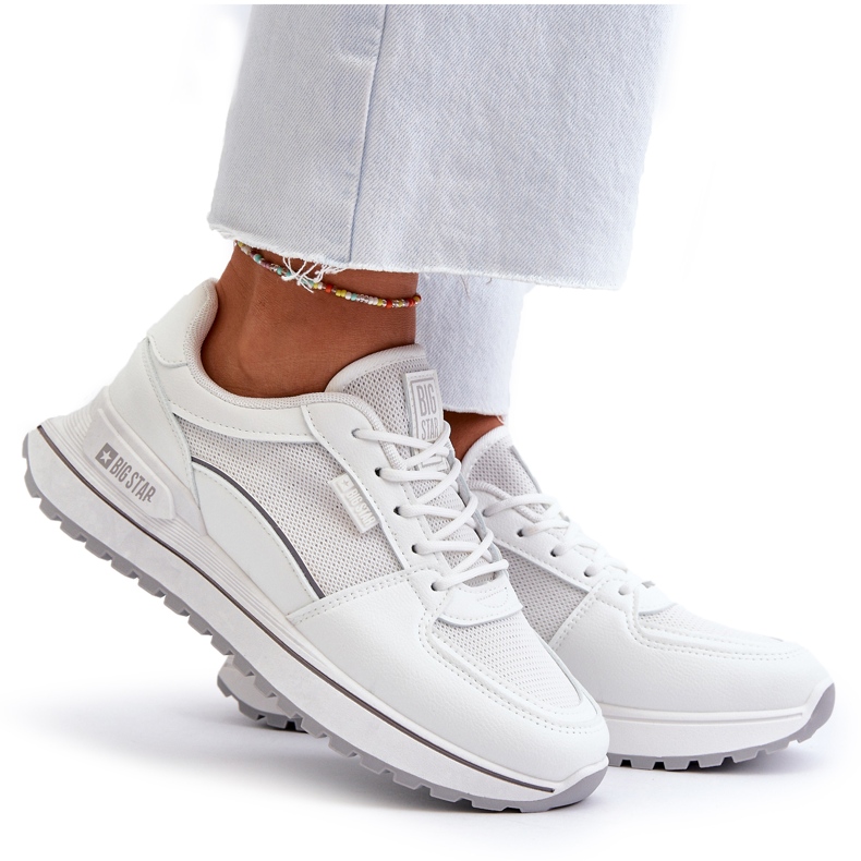 Tênis feminino Big Star NN274A089 branco 5