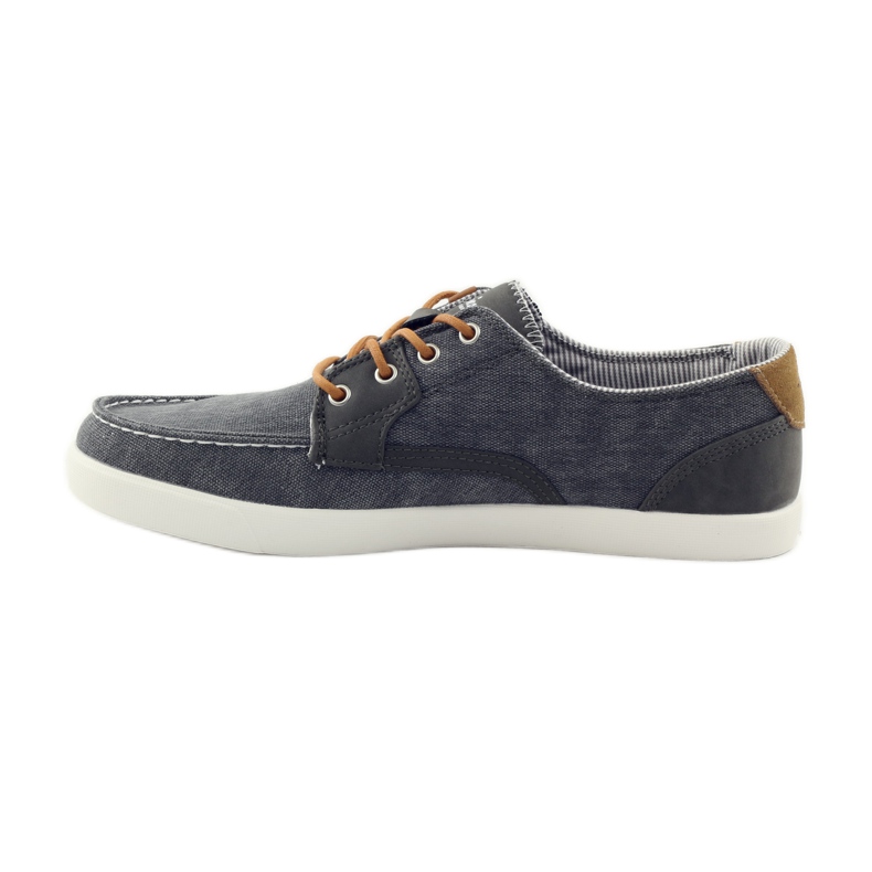 American Club Sapatos de mocassim têxtil masculino americano 205081 cinza 2