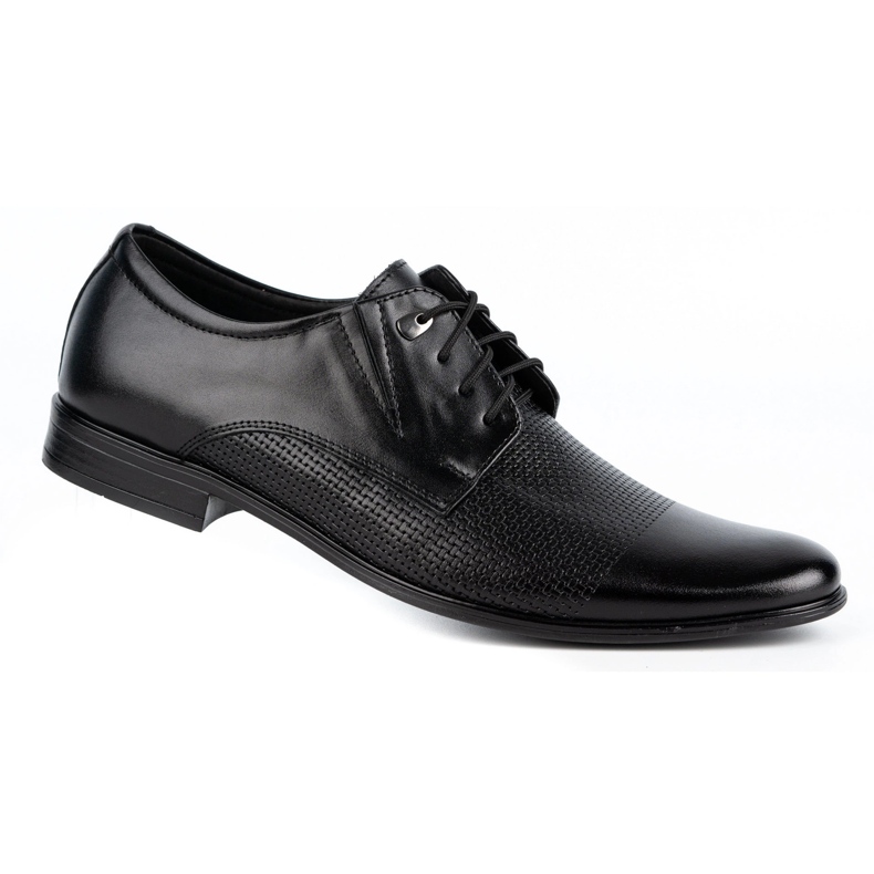 Olivier Sapatos elegantes de homem em pele 302T3 preto 2