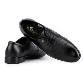 Olivier Sapatos elegantes de homem em pele 302T3 preto 4