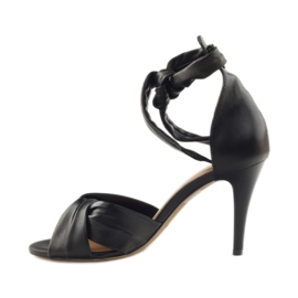 Sandálias femininas Badura 4650 pretas preto 2