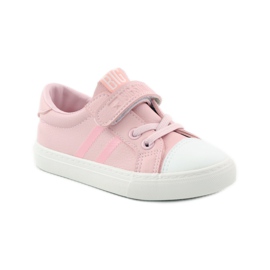 Tênis esportivo Pink Big Star 374038 rosa branco 1
