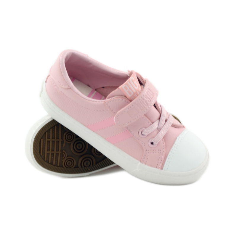 Tênis esportivo Pink Big Star 374038 rosa branco 3