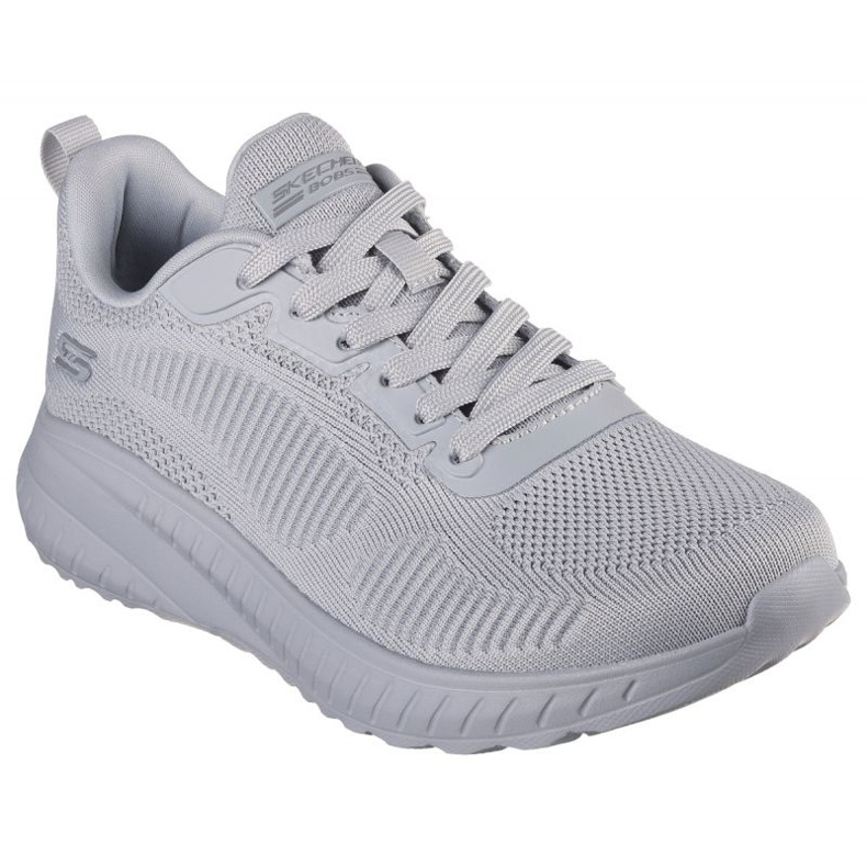 Sapatos de esquadrão esportivo de skechers bobs cinza 1