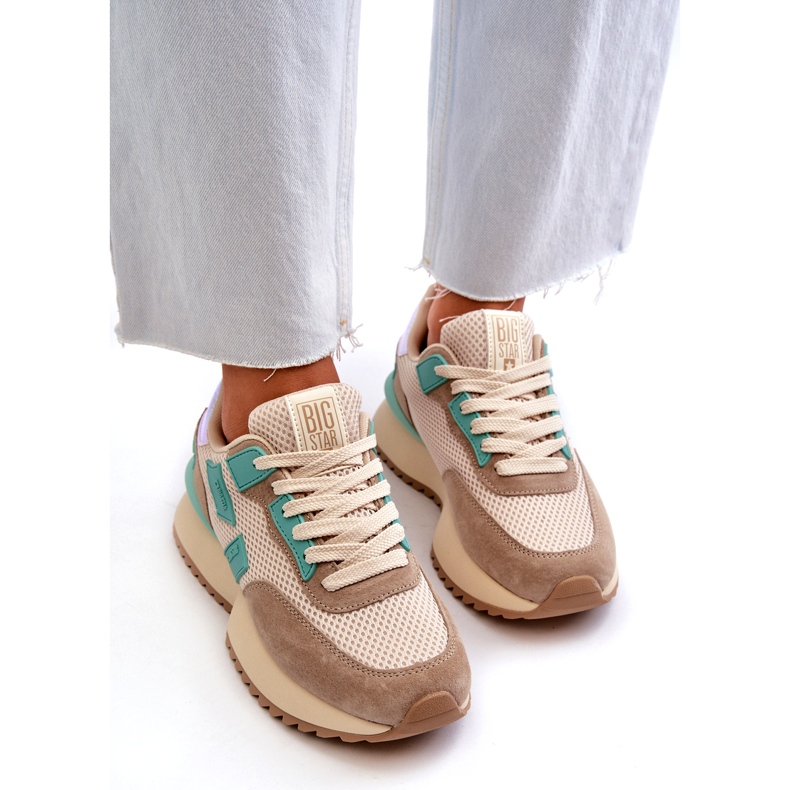 Tênis esportivos femininos Big Star NN274973 bege 4