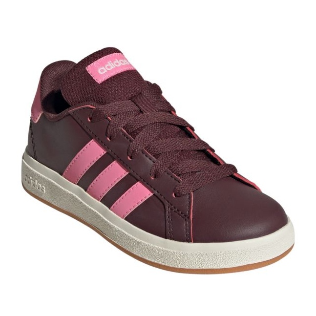 Adidas Grand Court 2.0 Lifestyle Tennis Lace-up Jr JR5111 Sapatos vermelho 2