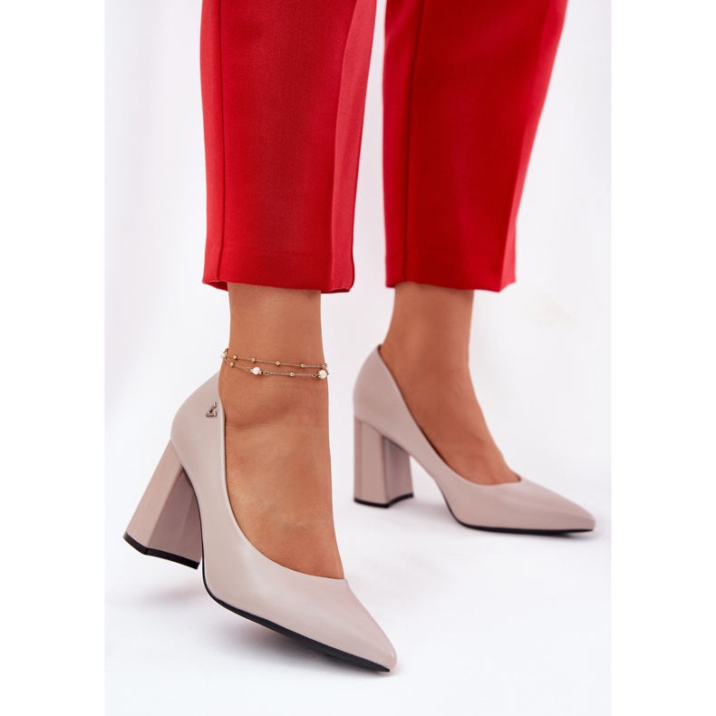 Bombas elegantes no Vinceza 62220 Pillar Grey cinza 2