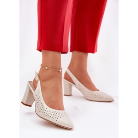 Sandálias abertas com dedos pontiagudos no sergio leone sk163 pérola bege 2 Sandálias abertas com dedos pontiagudos no sergio leone sk163 pérola bege 2