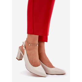 Bombas confortáveis no Sergio Leone SK162 PERTA POST bege 1 Bombas confortáveis no Sergio Leone SK162 PERTA POST bege 1