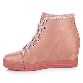 Seastar Tênis amarrado com uma fita rosa 1 Seastar Tênis amarrado com uma fita rosa 1