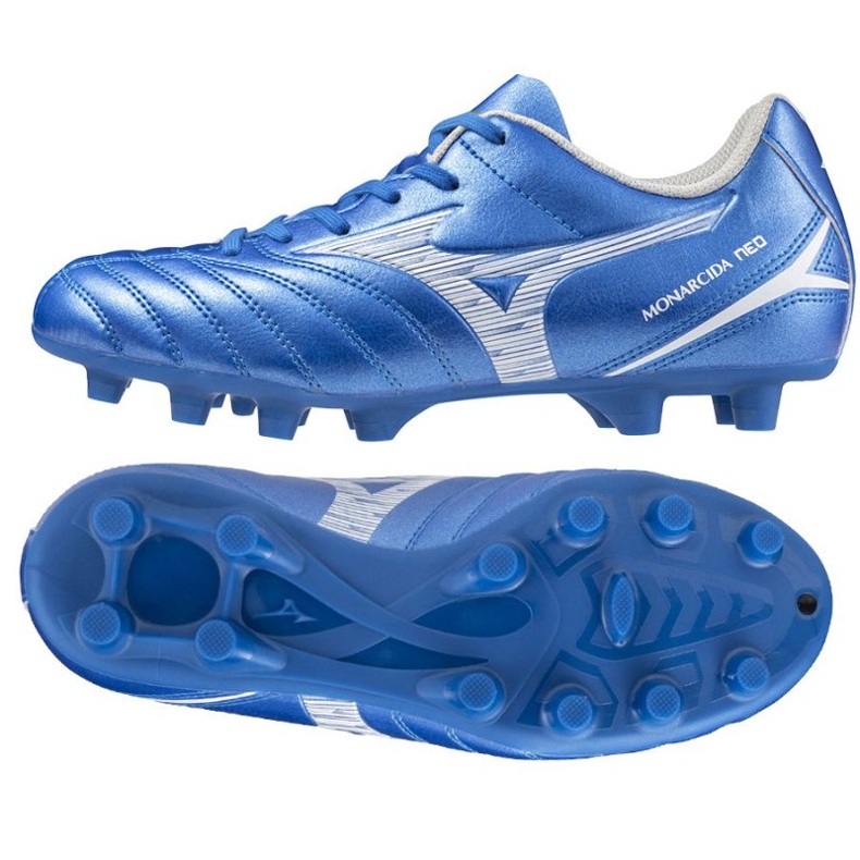 Mizuno Monarcida Neo III Select P1GA242527 Retaces de tráfego de futebol azul 3 Mizuno Monarcida Neo III Select P1GA242527 Retaces de tráfego de futebol azul 3