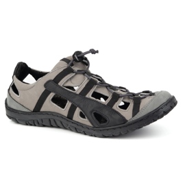 Olivier Sapatos de couro masculino, bicicleta arejada 262kz cinza 1