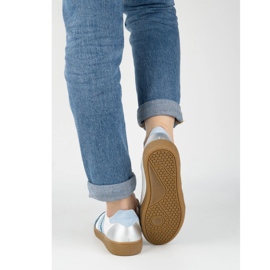 Tênis de couro feminino Olivier N1234S2 branco 2