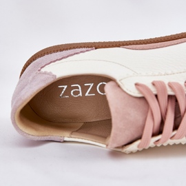 Tênis de couro feminino Zazoo N1220 branco 2