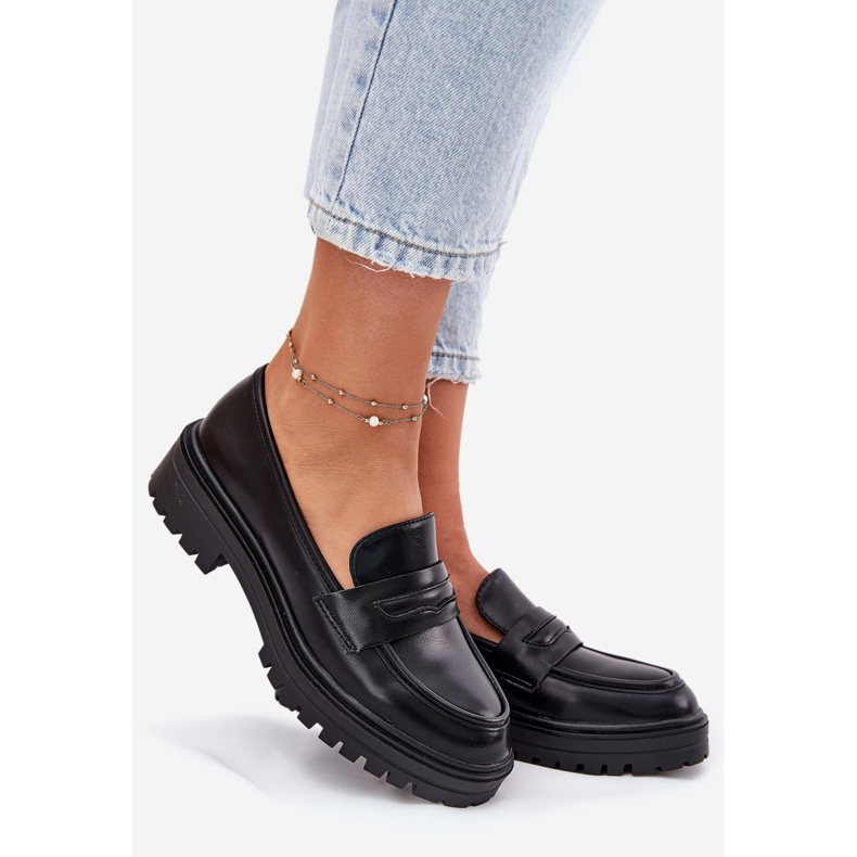 Evento Mocas femininas clássicas com couro ecológico preto 1 Evento Mocas femininas clássicas com couro ecológico preto 1