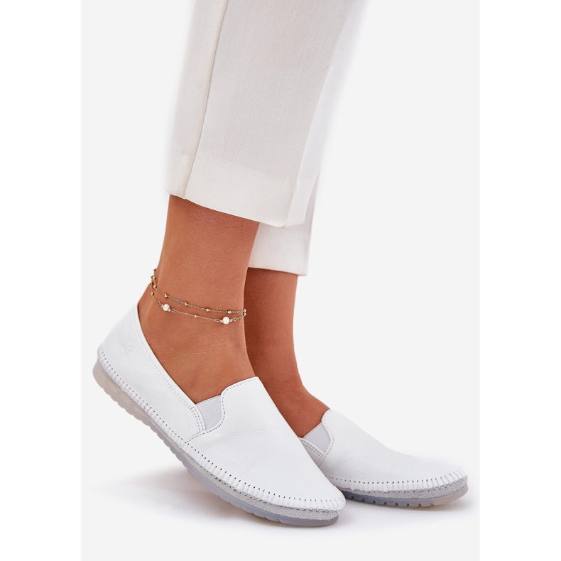 Ballerinas de couro Maciejka T3512-11 branco 1