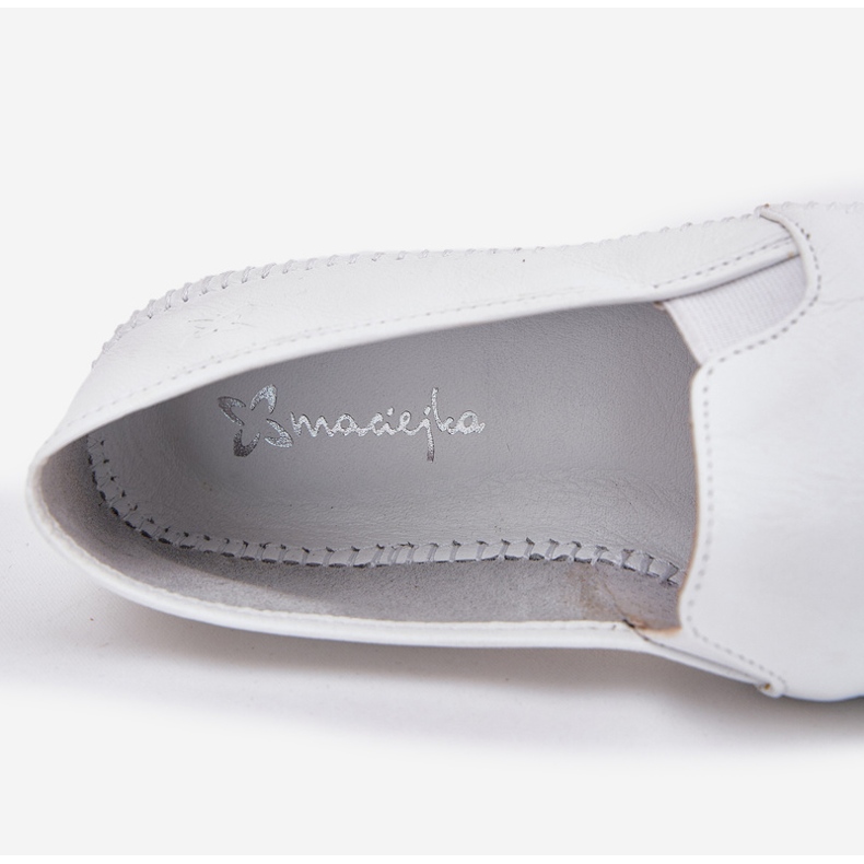 Ballerinas de couro Maciejka T3512-11 branco 2