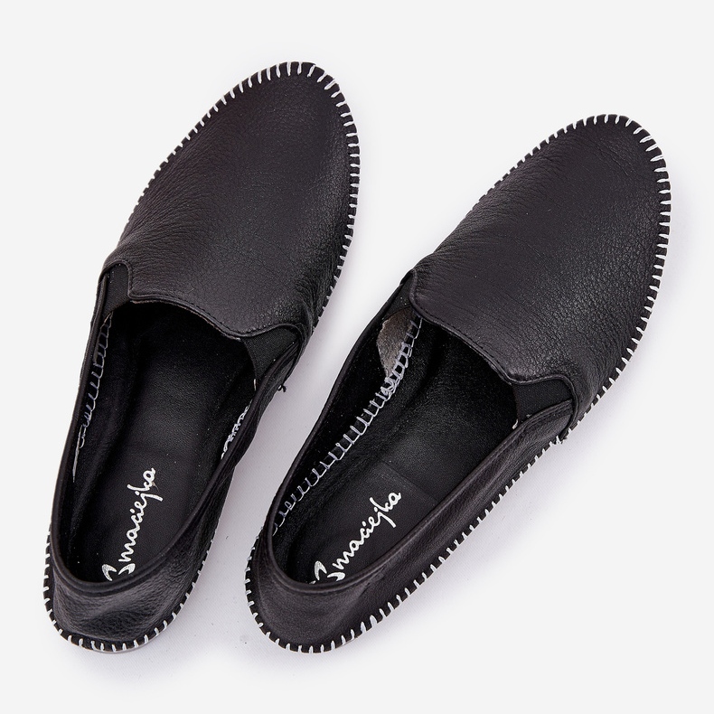 Ballerinas de couro Maciejka T3512-71 preto 2
