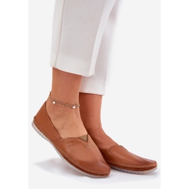 Bailarinas de couro maciejka t1930-29 marrom 1