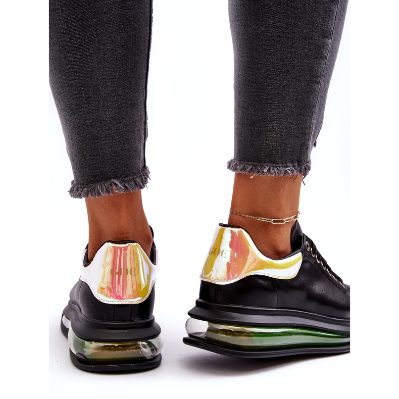 Sneakers Sports feminino de couro Goe nn2n4030 preto 1