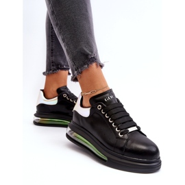 Sneakers Sports feminino de couro Goe nn2n4030 preto 4