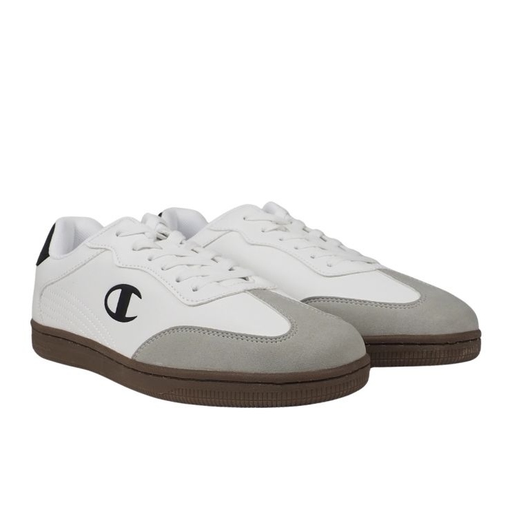 Champion Sapatos campeões Material de mistura de prestígio de baixo corte S22330 WW001 branco 1