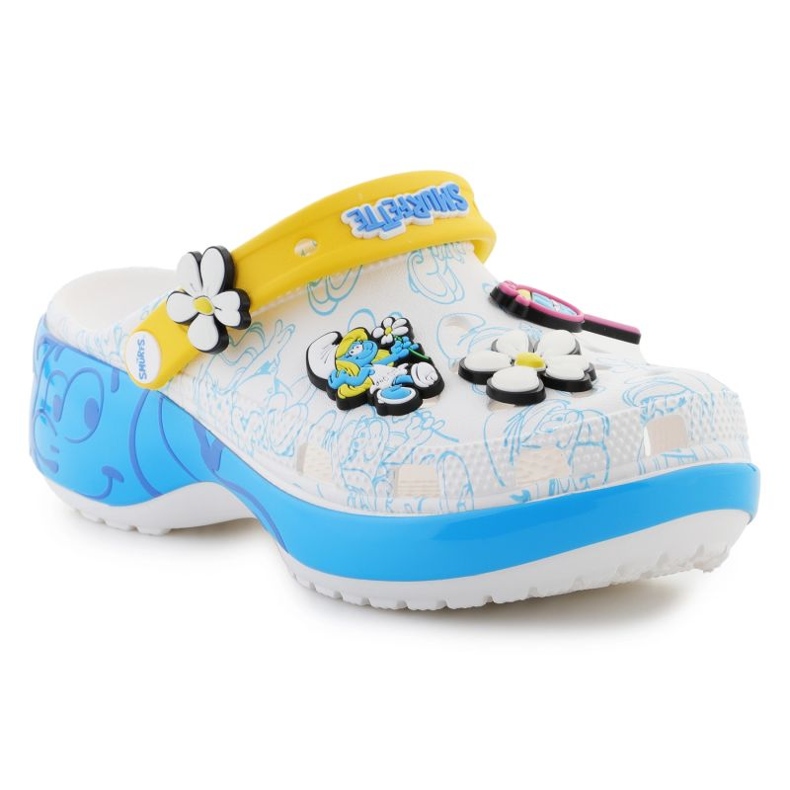 CROCS Smurfs Plataforma FLAPS EXPRESSO 210822-90H branco 1