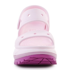 Sandálias crocs clássico mega chush cople 207989-5bx rosa 2