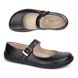 Ballerinas de Barefoot Ballerinas Olivier 1286 com uma fivela preto 1
