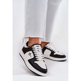 Sneakers femininos Big Star RR274A240 Hi-polish White and Black System preto 2