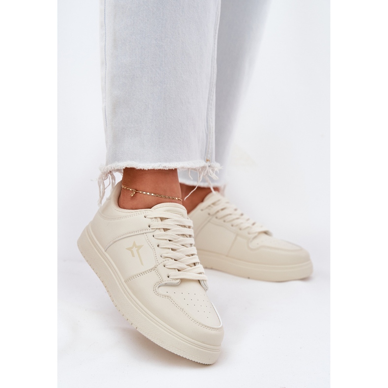 Tênis femininos Big Star RR274A243 Sistema bege hi-polish 2