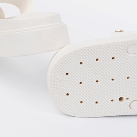 Seastar Chinelos brancos femininos na plataforma 1