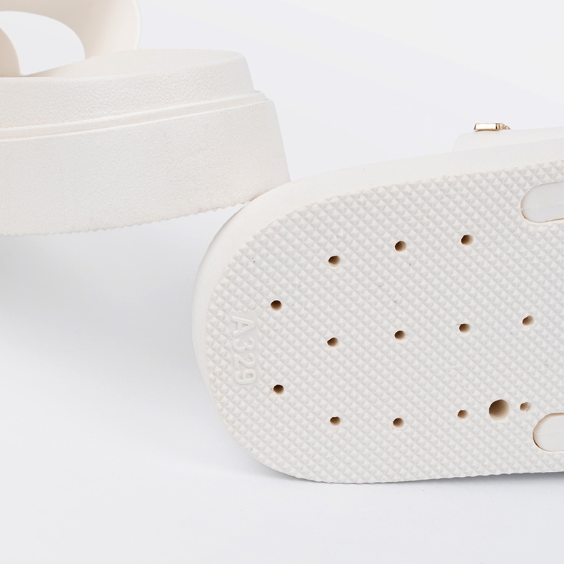 Seastar Chinelos brancos femininos na plataforma 1