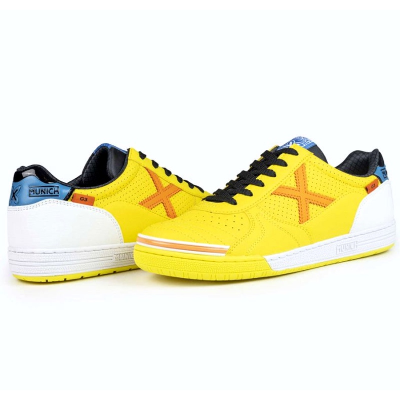 Munich Menich G-3 Lucro Sport 419 em 3111419 Sapatos de futebol interno masculino amarelo 2