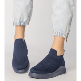 Tênis de meia azul marinha 2